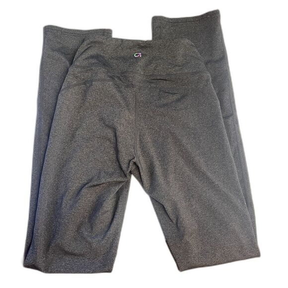 GapFit High Rise Brushed Tech Jersey Flared Leggings Yoga Pants, Size XS Gray - Picture 1 of 4